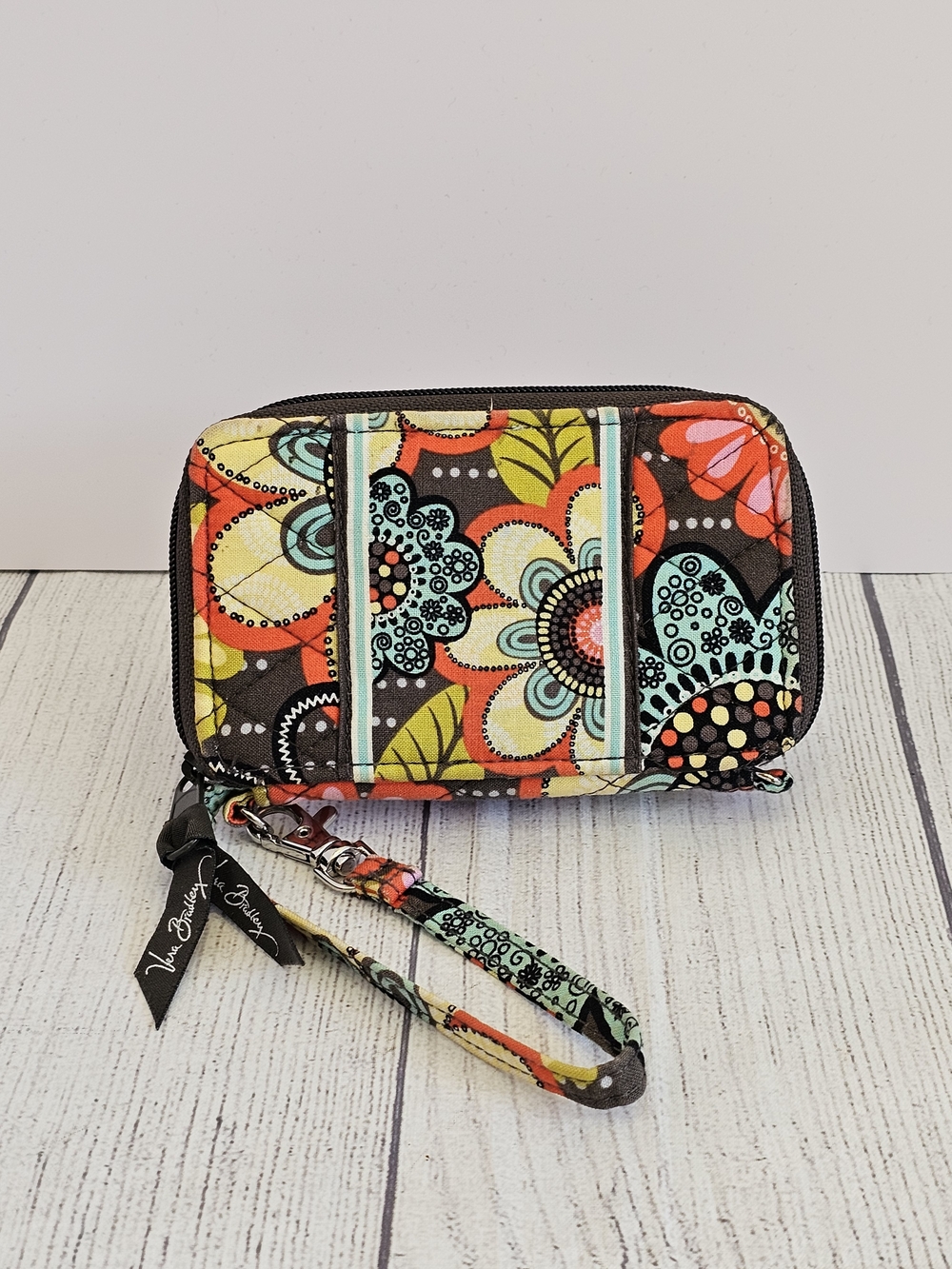 Vera Bradley Carry It All Wristlet in "Flower Shower" Pattern